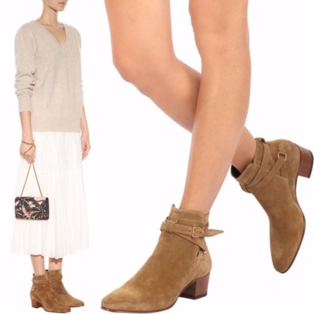 YSL JODPUR SUEDE BOOTS